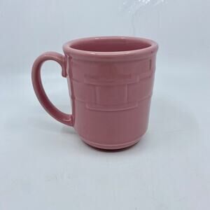 Longaberger Pottery Mug Coffee Cup Pink perfect condition